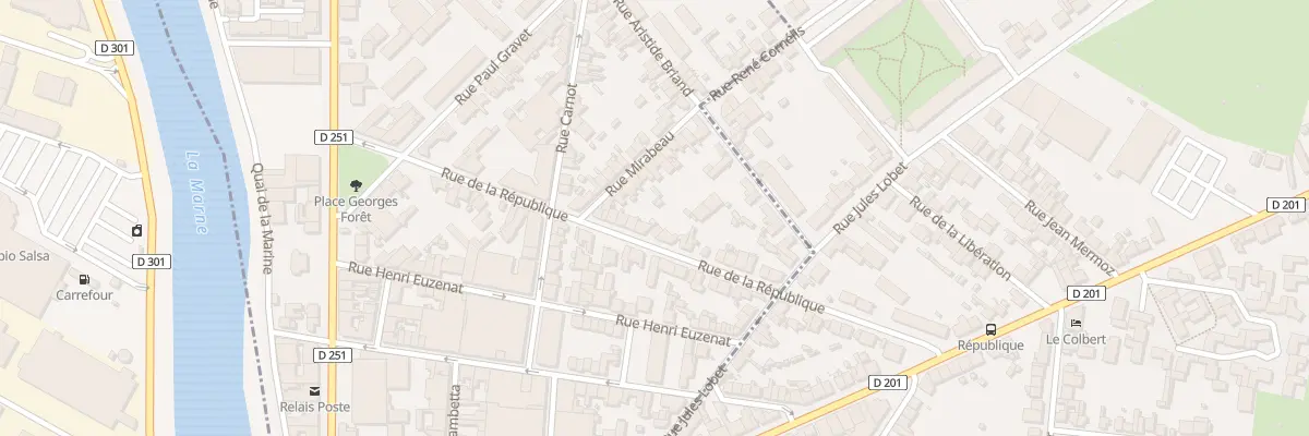 Plan du 15 Rue de la République à Magenta