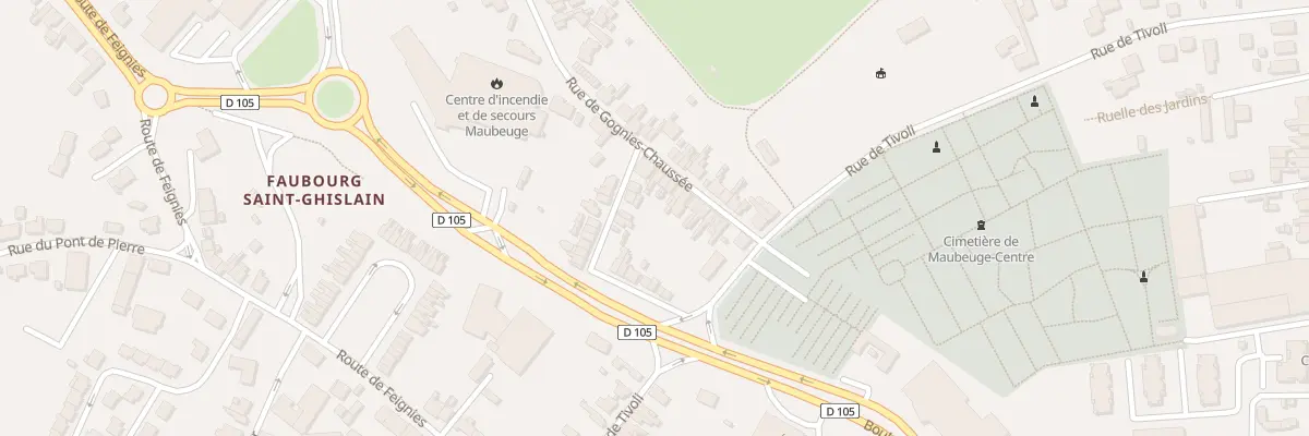 Plan du 17 Rue de Gognies Chaussée à Maubeuge