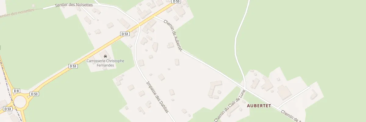 Plan du 130 Che de Aubertet à Lentigny
