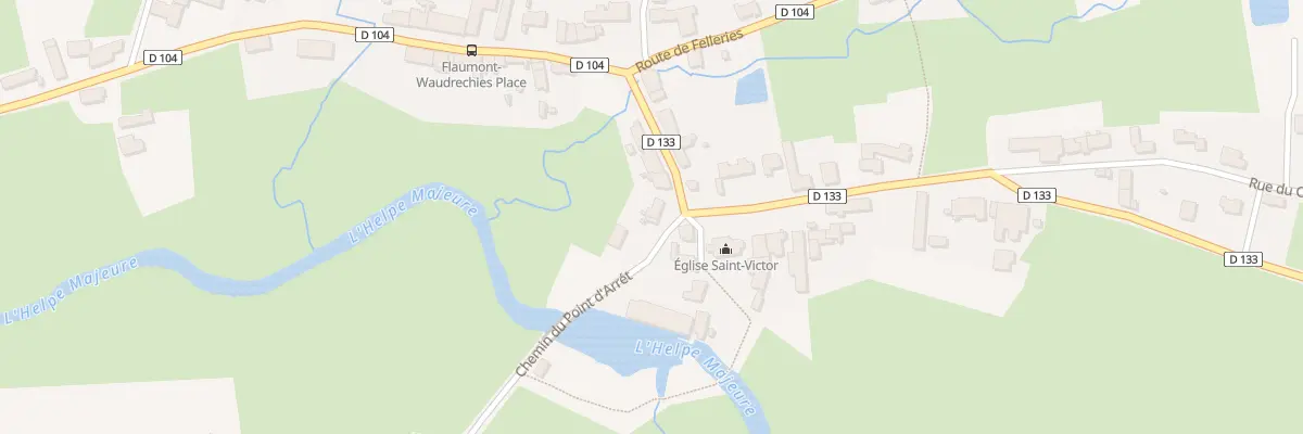 Plan du 14 Rue de l’Eglise à Flaumont-Waudrechies