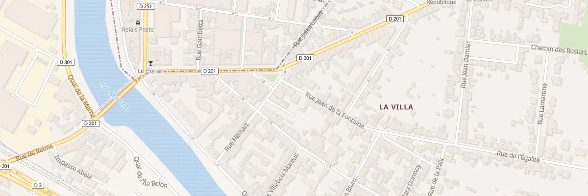 Plan du 4 Rue Jean de la Fontaine à Épernay