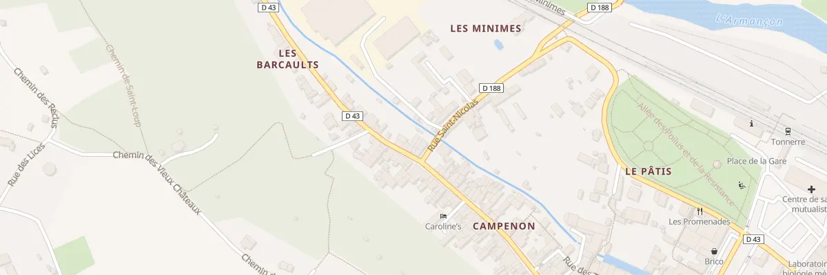 Plan du 122 Rue General Campenon à Tonnerre