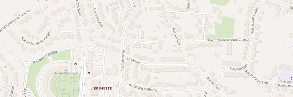 Plan du 108 Rue Emile Zola à Maubeuge
