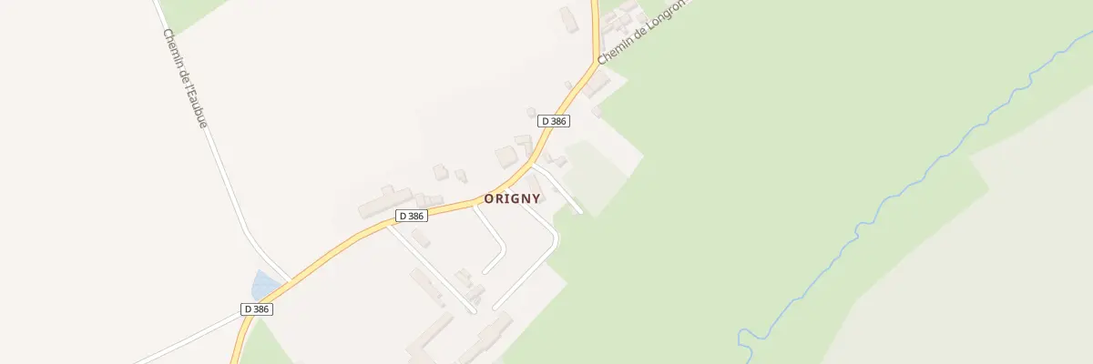 Plan de Origny à Sainte-Colombe