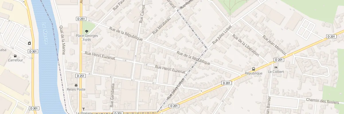 Plan du 30 Rue de la République à Magenta