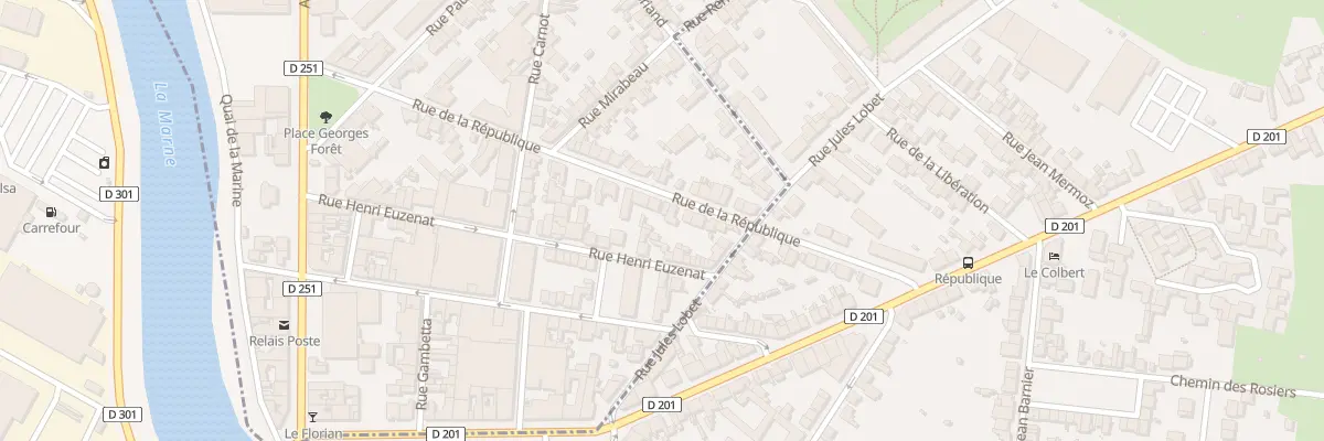 Plan du 32 Rue de la République à Magenta