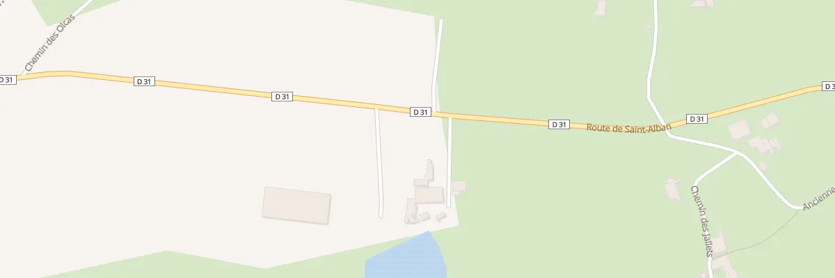 Plan du 1337 Rte de Saint-Alban à Ouches