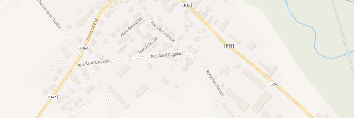 Plan du 1 Rue Rene Cagniart à Aguilcourt