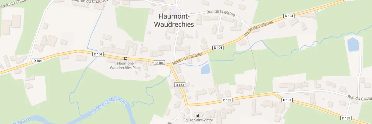 Plan du 2 Rte de Felleries à Flaumont-Waudrechies