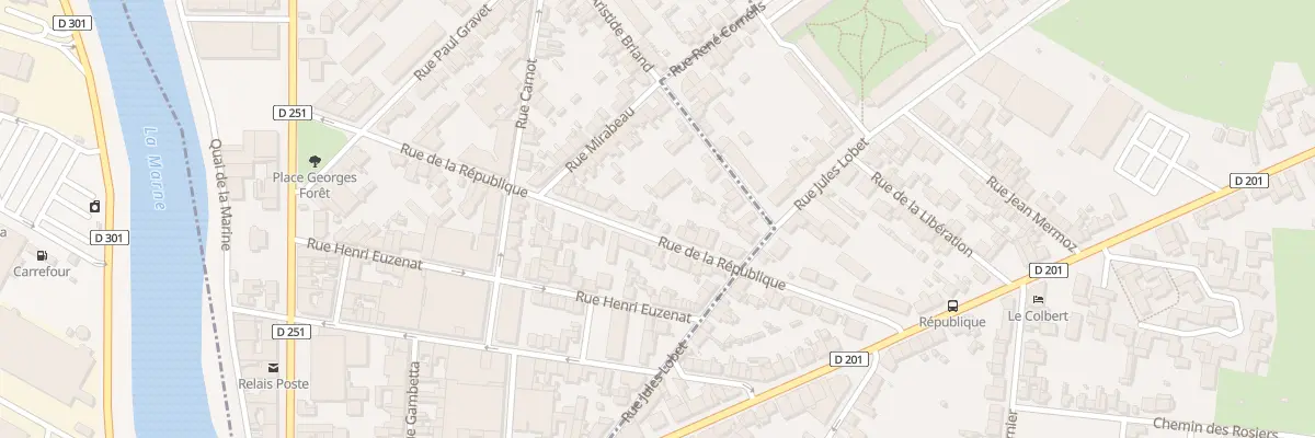 Plan du 25 Rue de la République à Magenta