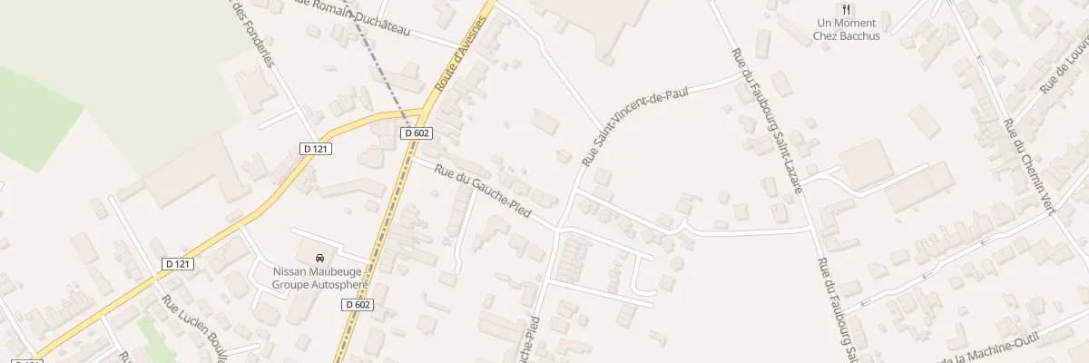 Plan du 11 Rue du Gauche Pied à Maubeuge