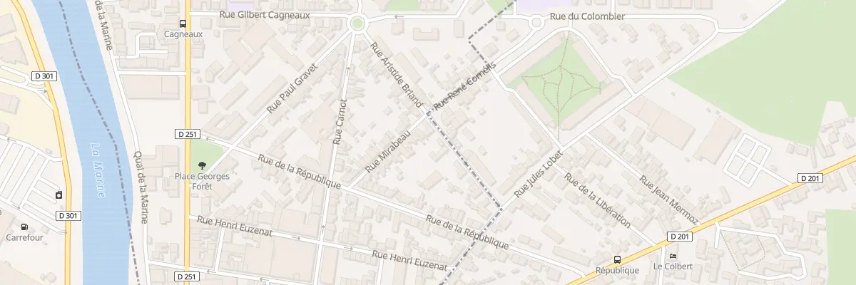 Plan du 20 Rue Mirabeau à Magenta