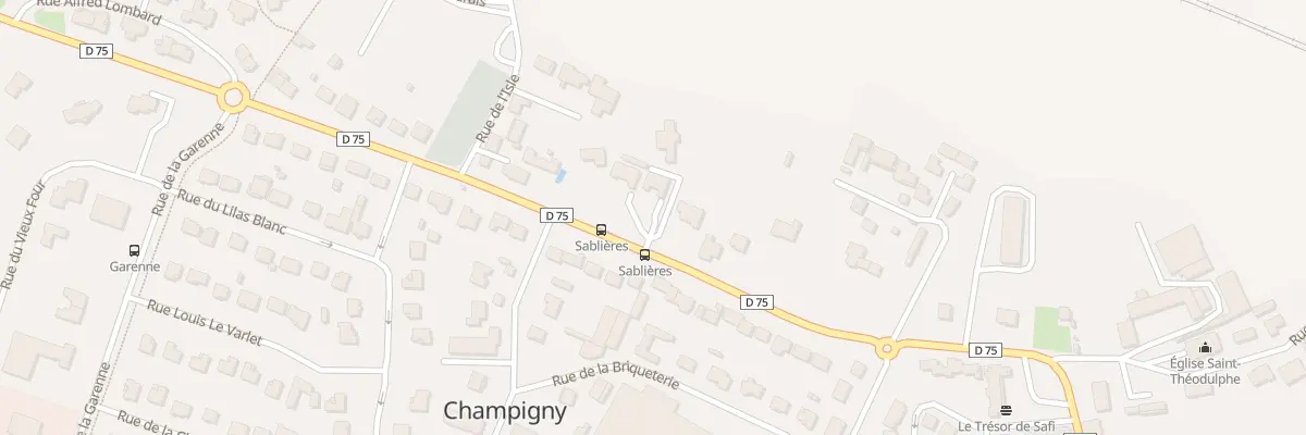 Plan du 34B Rue Des Sablieres à Champigny