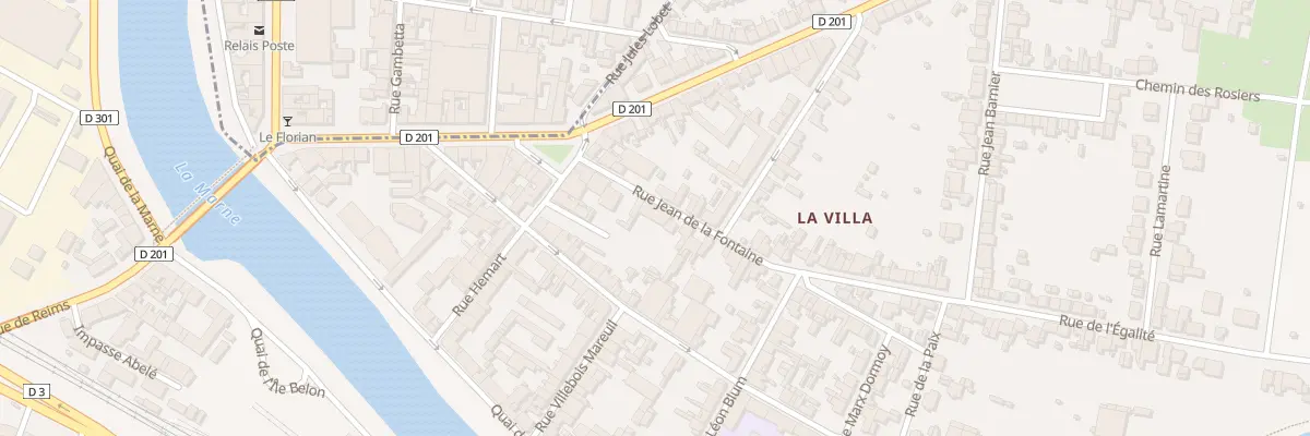 Plan du 10 Rue Jean de la Fontaine à Épernay