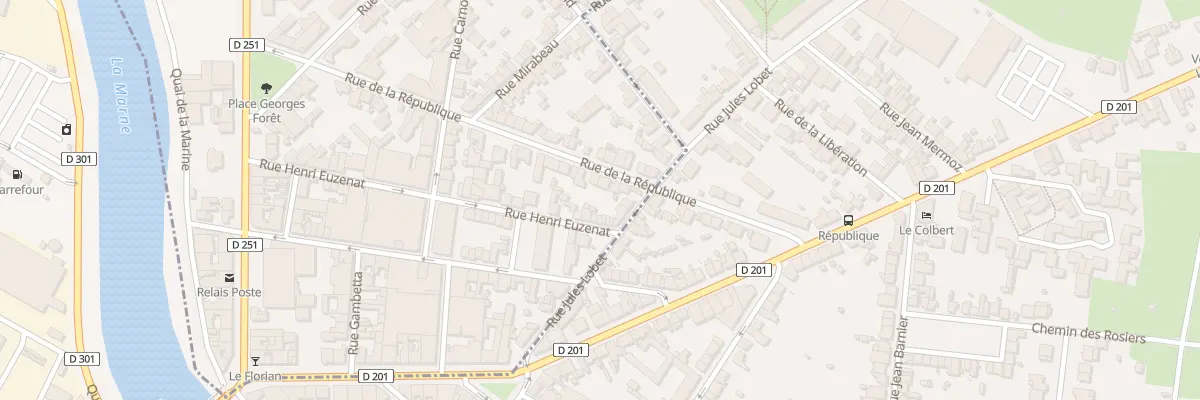 Plan du 38 Rue de la République à Magenta