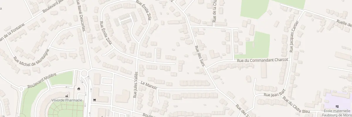 Plan du 91 Rue Emile Zola à Maubeuge