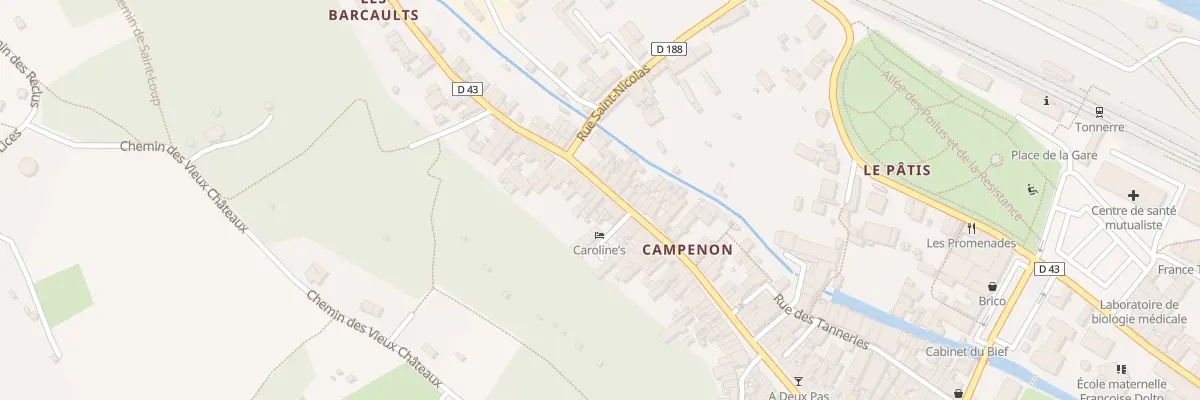 Plan du 121 Rue General Campenon à Tonnerre