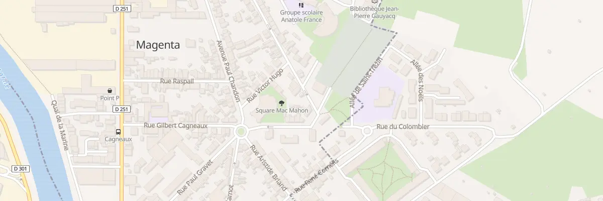 Plan du 9001 Rue Jacques Pernet à Magenta