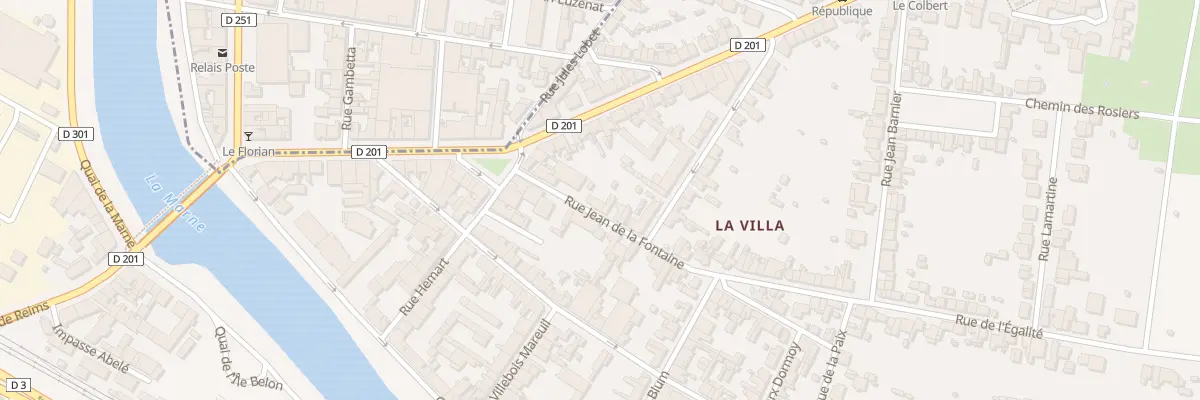 Plan du 5 Rue Jean de la Fontaine à Épernay