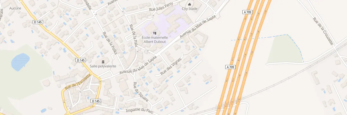Plan du 2 Rue des Vignes à Saint-Aunès