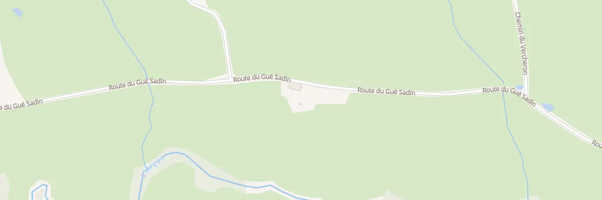 Plan du 3383 Rte du Gué Sadin à Artaix