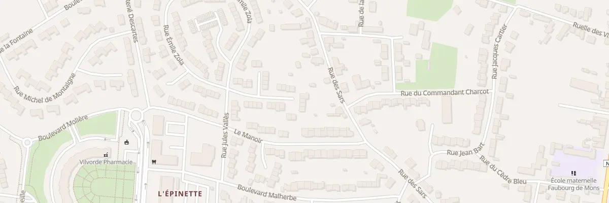 Plan du 95 Rue Emile Zola à Maubeuge
