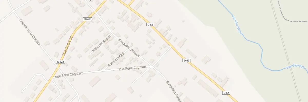 Plan du 2 Rue Rene Cagniart à Aguilcourt