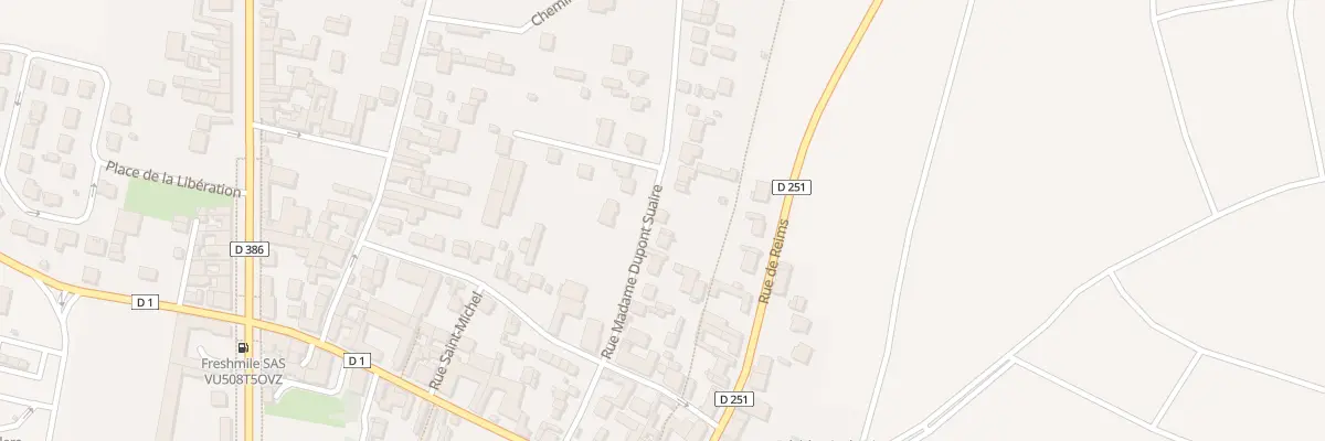 Plan du 178 Rue Dupont Suaire à Dizy