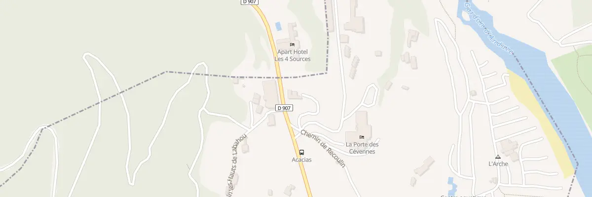 Plan du 2370 Rte de Saint Jean du Gard à Anduze