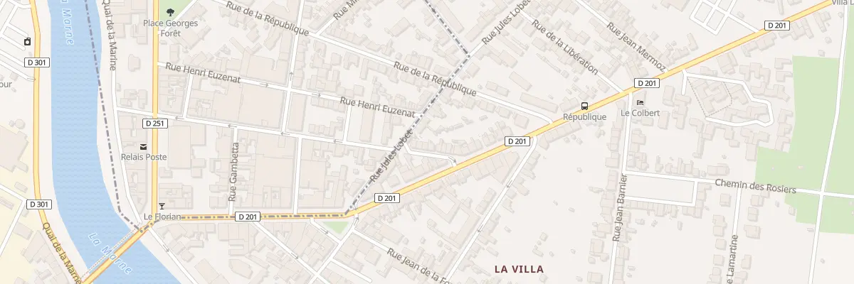 Plan du 5 Rue Emile Zola à Épernay