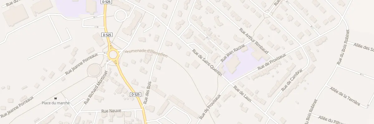 Plan du 4T Rue de Saint-Quentin à Villeneuve-sur-Aisne