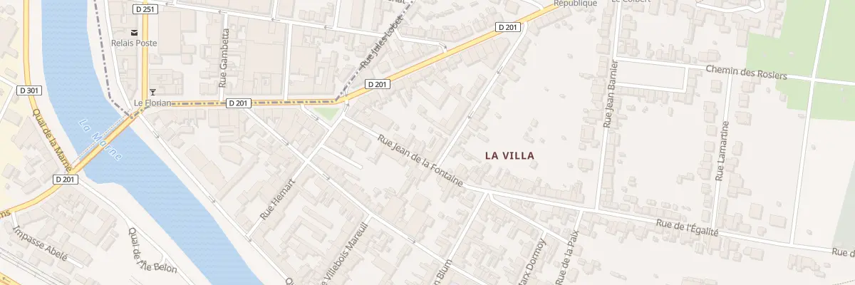 Plan du 11 Rue Jean de la Fontaine à Épernay