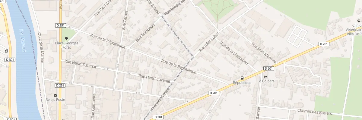 Plan du 35 Rue de la République à Magenta