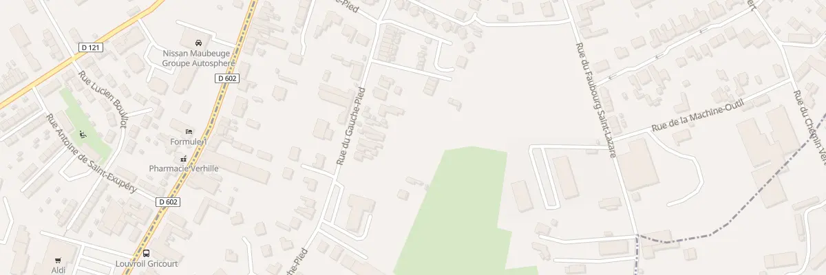 Plan du 53 Rue du Gauche Pied à Maubeuge