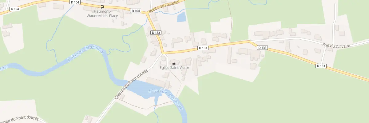 Plan du 2 Rte de Sémeries à Flaumont-Waudrechies