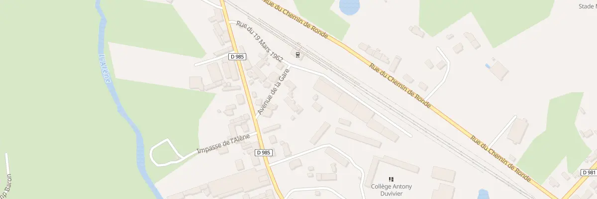 Plan du 2 Av de la Gare à Luzy