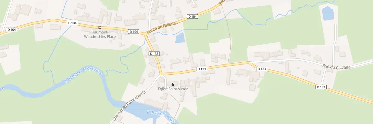 Plan du 3 Rte de Sémeries à Flaumont-Waudrechies