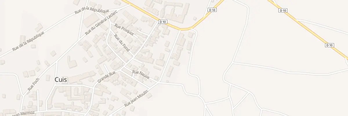 Plan du 9 Rue Jean Moulin à Cuis