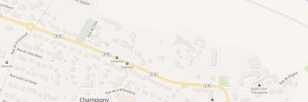 Plan du 28 Rue Des Sablieres à Champigny