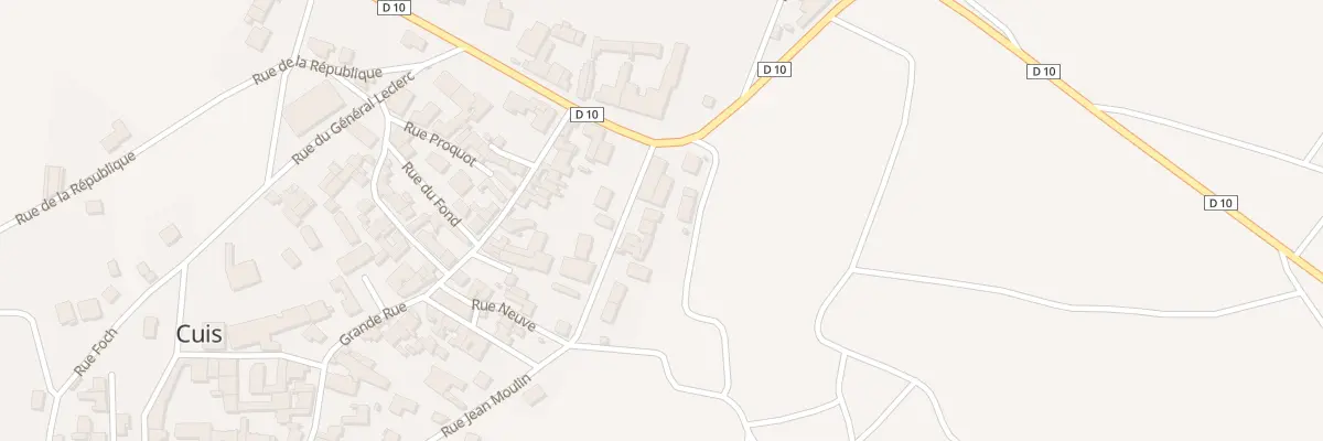 Plan du 3 Rue Jean Moulin à Cuis