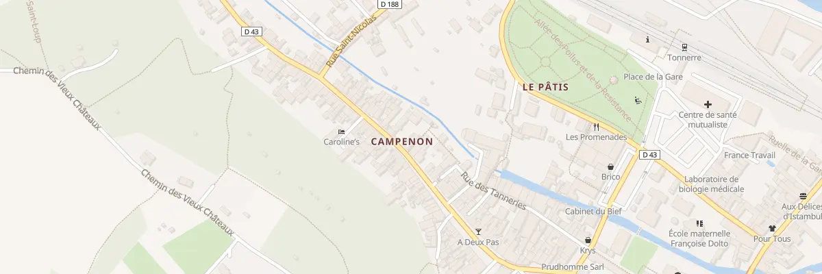 Plan du 68 Rue General Campenon à Tonnerre