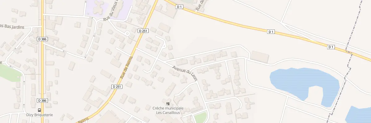 Plan du 434 Av du Leon à Dizy