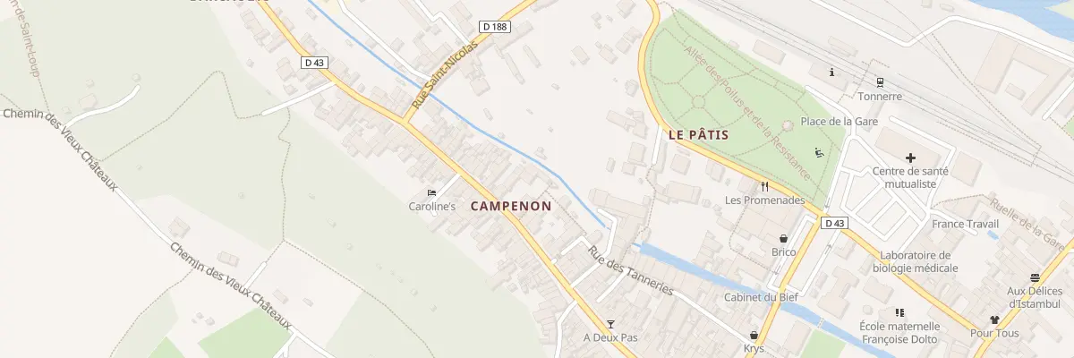 Plan du 1 Rle du Saint-Esprit à Tonnerre