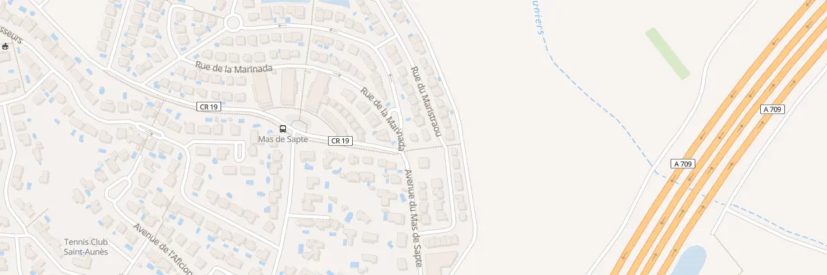 Plan du 21 Rue du Maristraou à Saint-Aunès