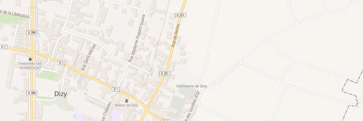 Plan du 654 Rue de Reims à Dizy