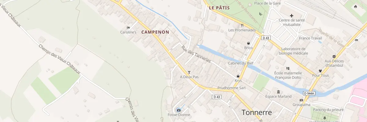 Plan du 36 Rue General Campenon à Tonnerre