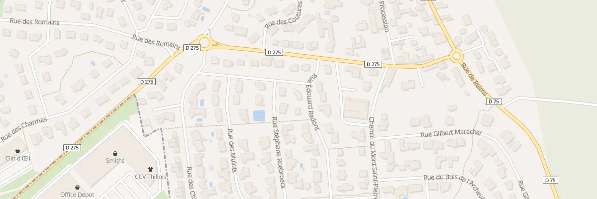 Plan du 1 Rue Edouard Redont à Champigny