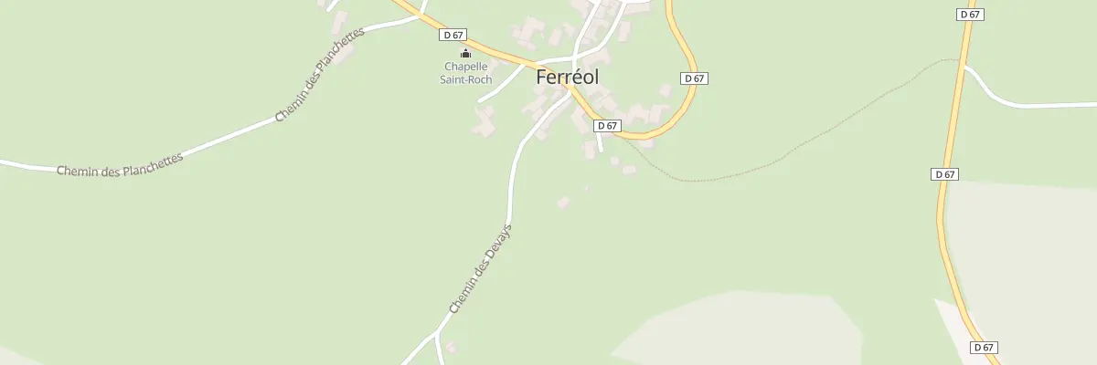 Plan du 5180 Derriere à La Chaulme