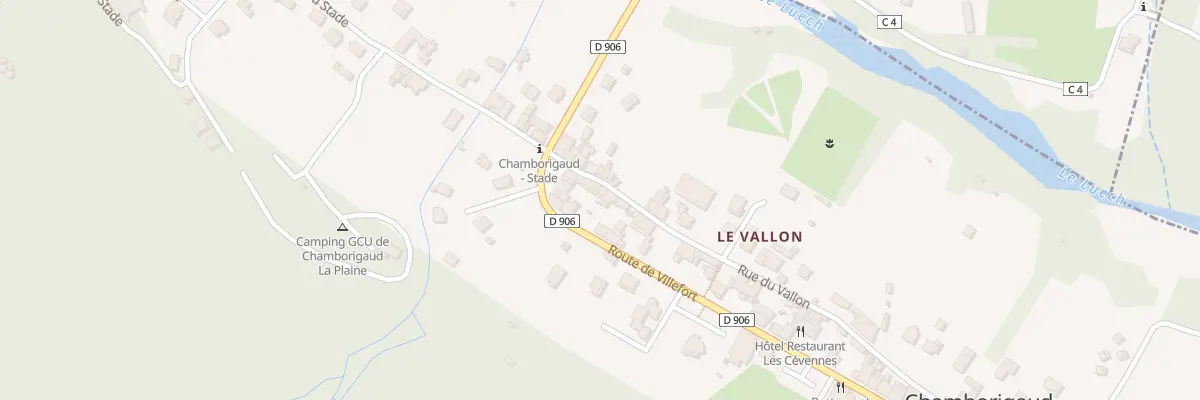 Plan du 57 Rue du Vallon à Chamborigaud