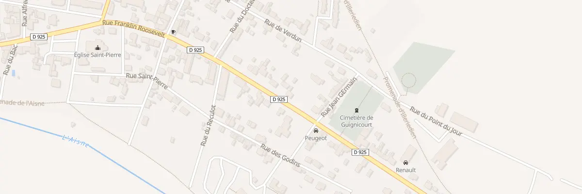 Plan du 33 Rue Franklin Roosevelt à Villeneuve-sur-Aisne